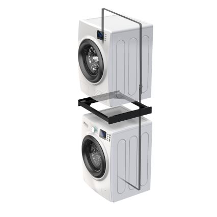 Meliconi 656138 - Entretoise 70 cm pour lave-linge et sèche-linge, noire