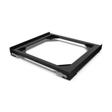 Meliconi 656168 - Tapis antivibrations pour lave-linge avec roulettes escamotables 47 cm noir