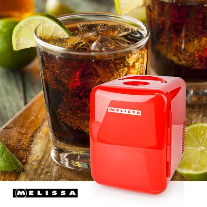 Melissa - Mini-réfrigérateur portable 48W/12/230V rouge