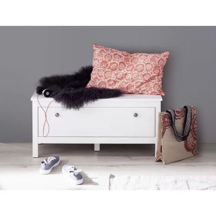 Meuble à chaussure FARGE 45x91 cm blanc