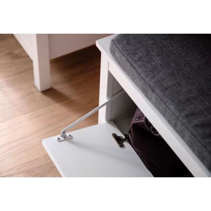 Meuble à chaussure FARGE 45x91 cm blanc