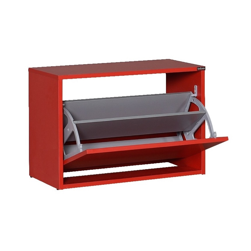 Meuble à chaussures 42x60 cm rouge