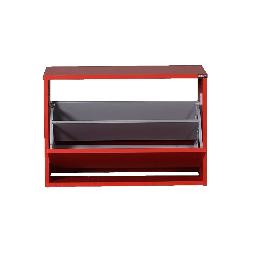 Meuble à chaussures 42x60 cm rouge