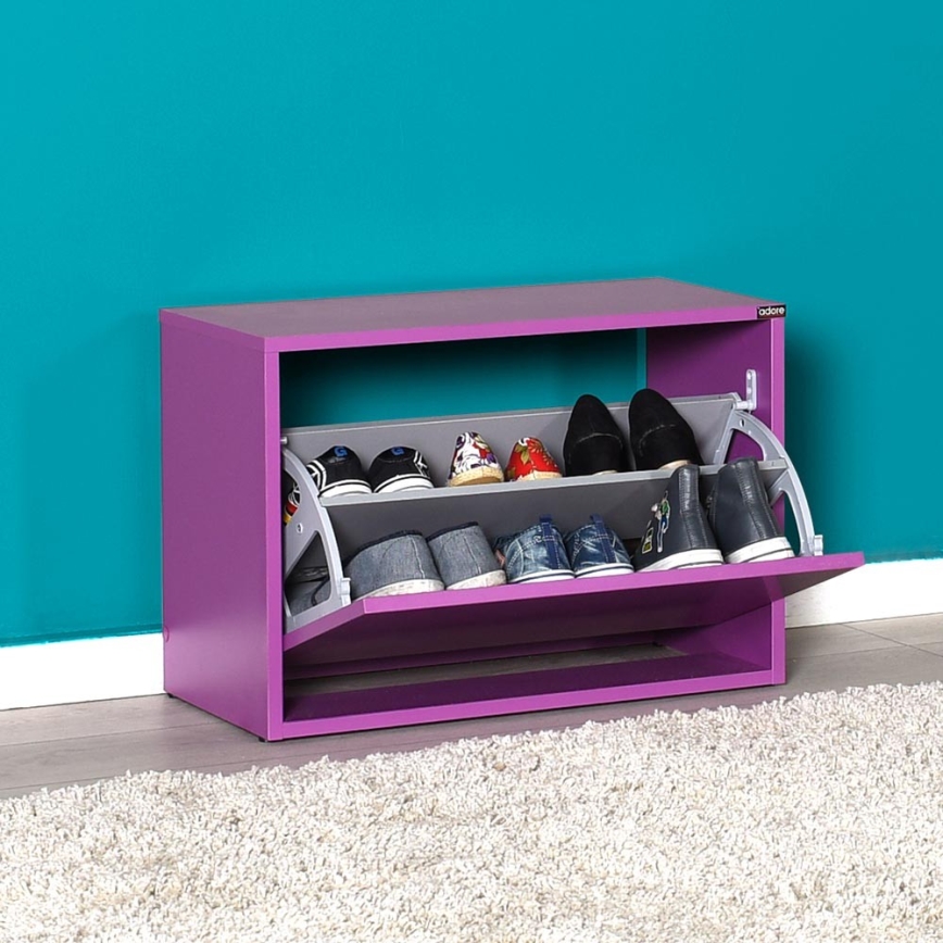 Meuble à chaussures 42x60 cm violet