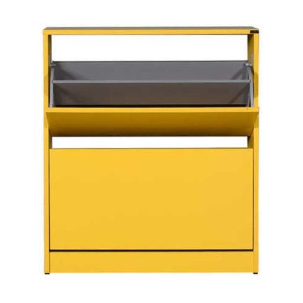 Meuble à chaussures 84x73 cm jaune