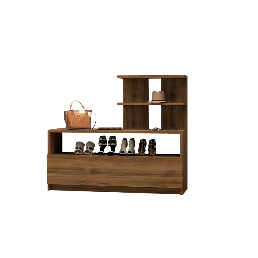 Meuble à chaussures AIRY 45x100 cm marron
