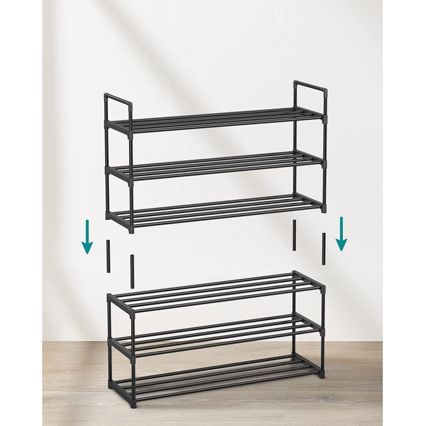 Meuble à chaussures ALVORO noir