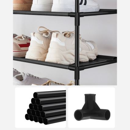 Meuble à chaussures ALVORO noir