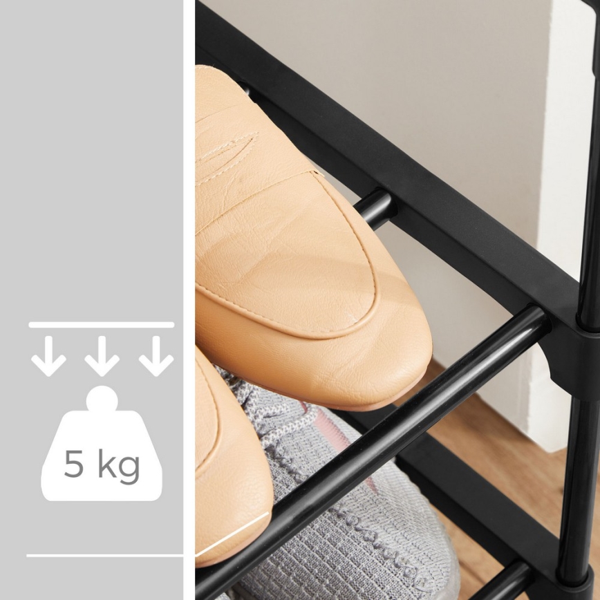Meuble à chaussures ALVORO noir