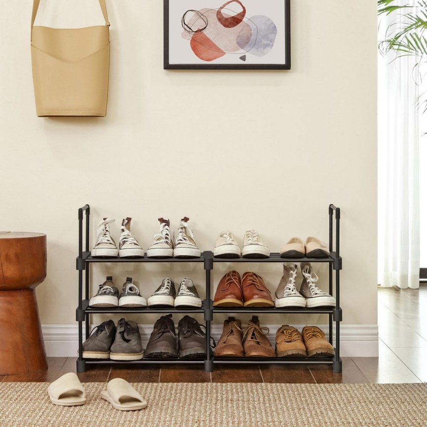 Meuble à chaussures ALVORO noir