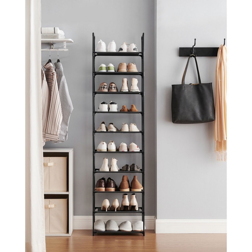Meuble à chaussures ALVORO noir