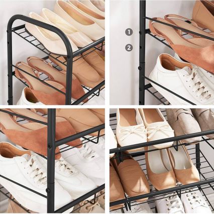 Meuble à chaussures ALVORO noir