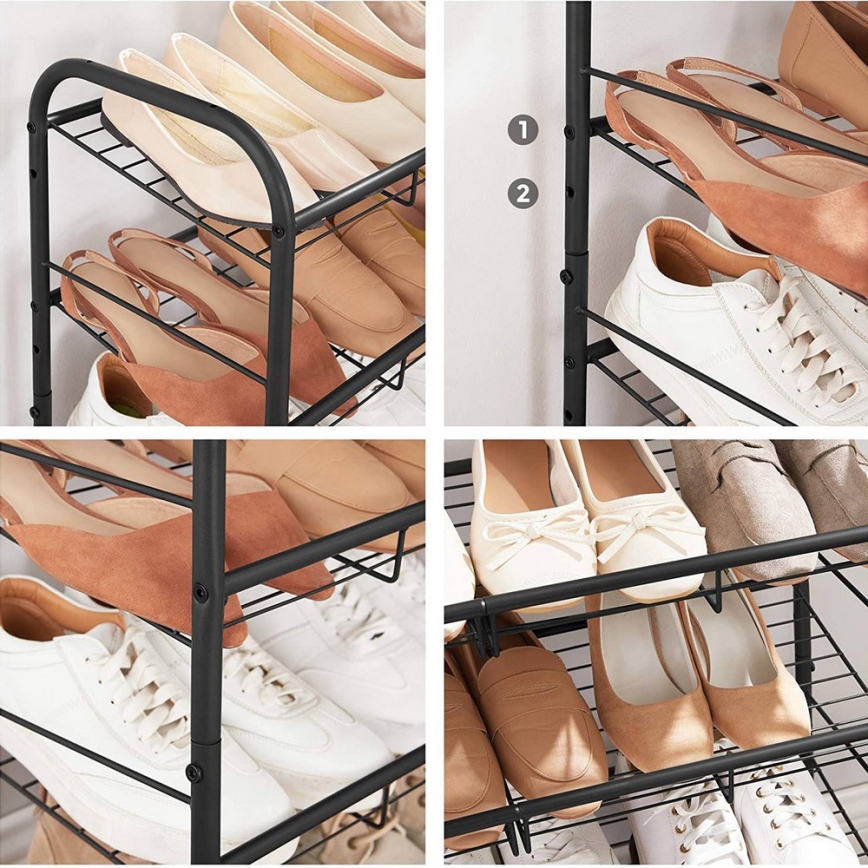 Meuble à chaussures ALVORO noir