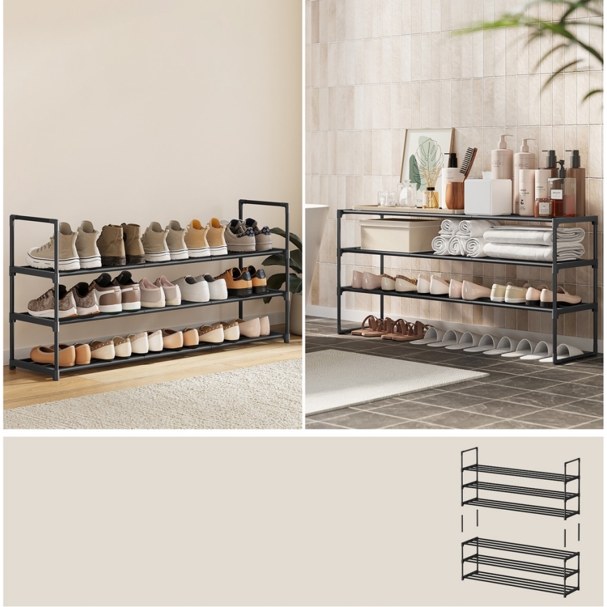 Meuble à chaussures ALVORO noir