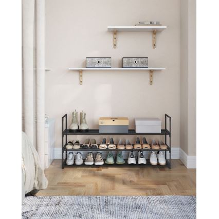 Meuble à chaussures ALVORO noir