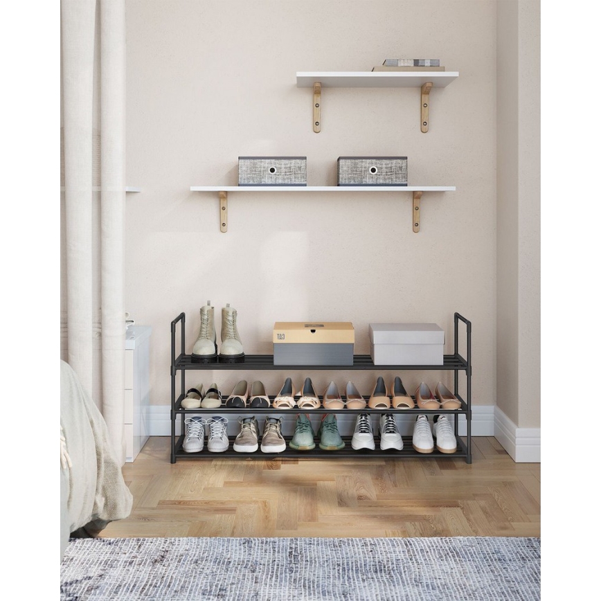 Meuble à chaussures ALVORO noir