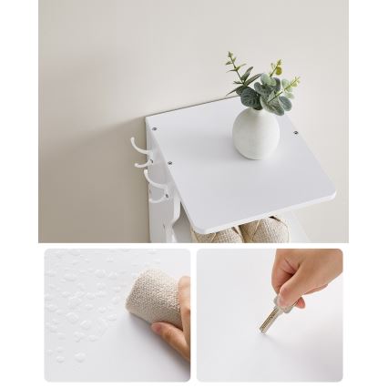 Meuble à chaussures BOTARO blanc