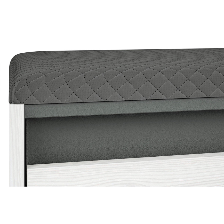 Meuble à chaussures CALLA 47x50 cm blanc/gris