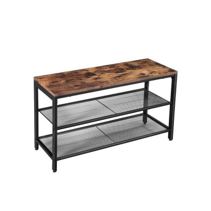 Meuble à chaussures DAVOR brun/noir