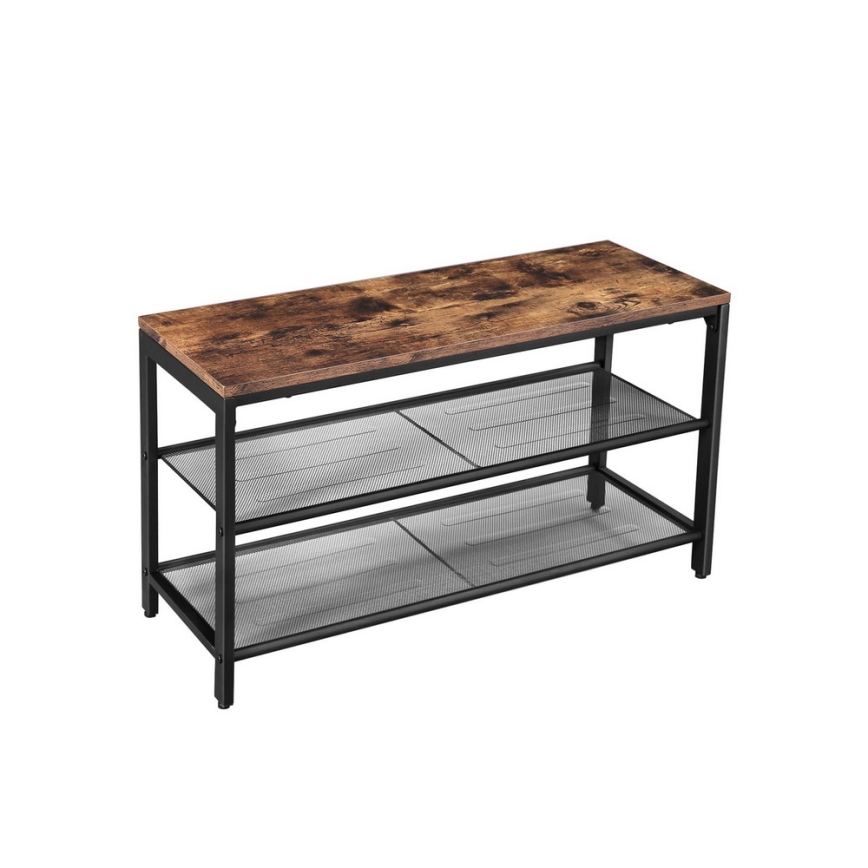 Meuble à chaussures DAVOR brun/noir