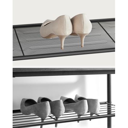 Meuble à chaussures DAVOR marron/noir