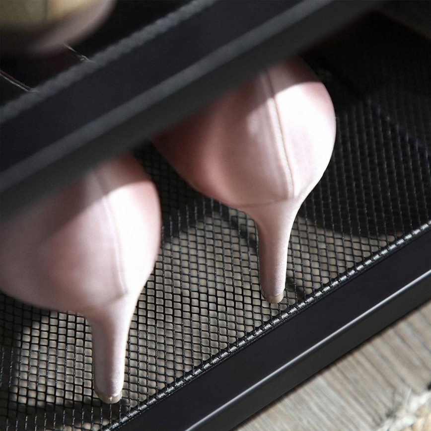 Meuble à chaussures DAVOR marron/noir