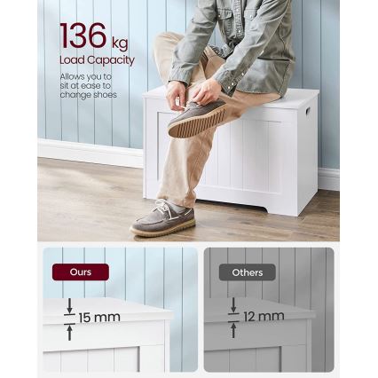 Meuble à chaussures TOVIAN blanc