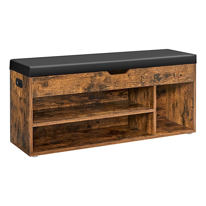 Meuble à chaussures VOREN marron/noir