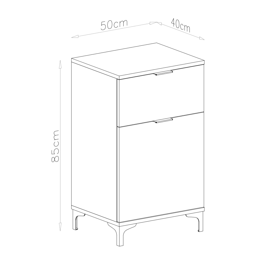 Meuble avec tiroir LORA beige