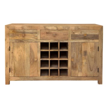 Meuble bar HINA 140x90 cm bois massif/manguier