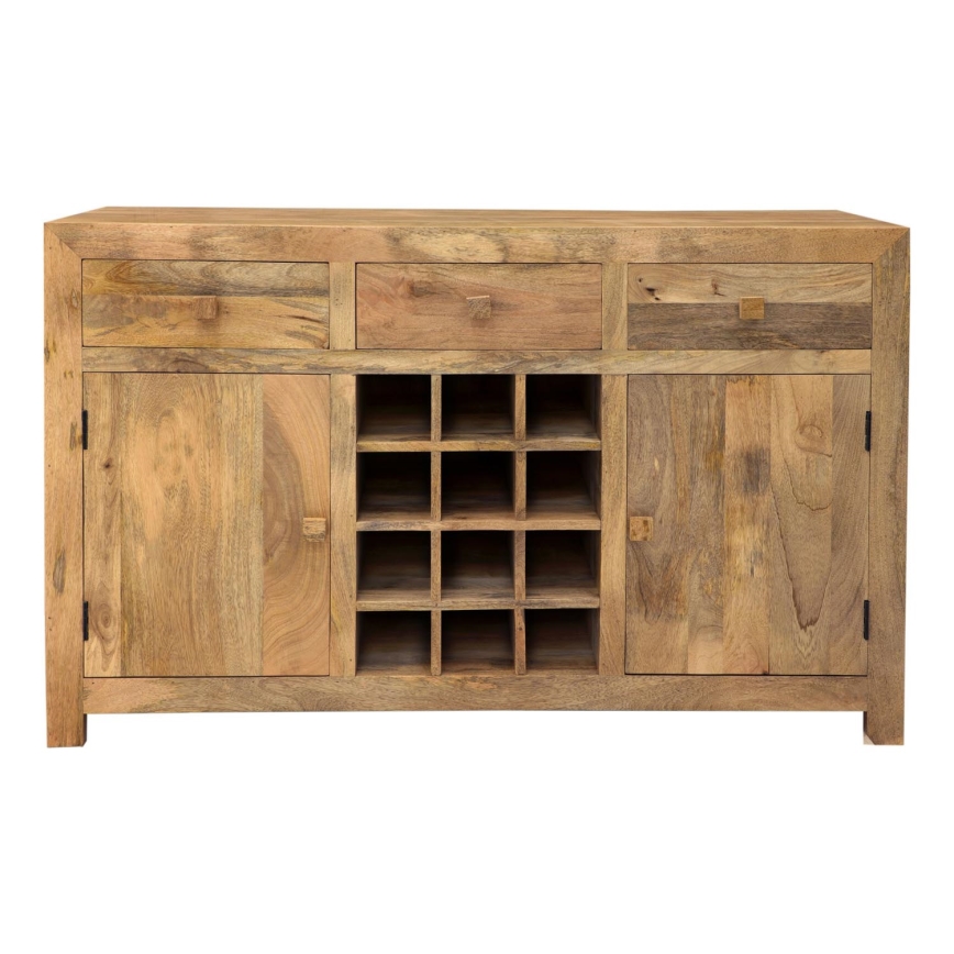 Meuble bar HINA 140x90 cm bois massif/manguier