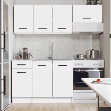 Meuble de cuisine ARLEN 180 cm, blanc