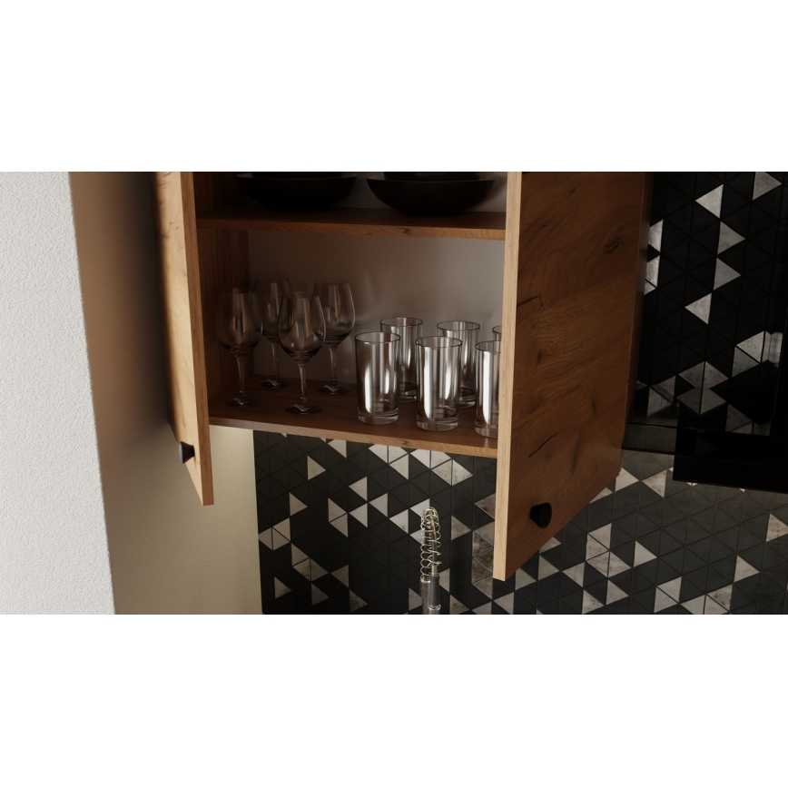 Meuble de cuisine CLAIRE 180 cm, chêne craft