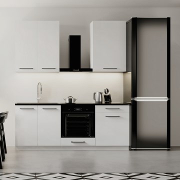 Meuble de cuisine EVE 200 cm, blanc