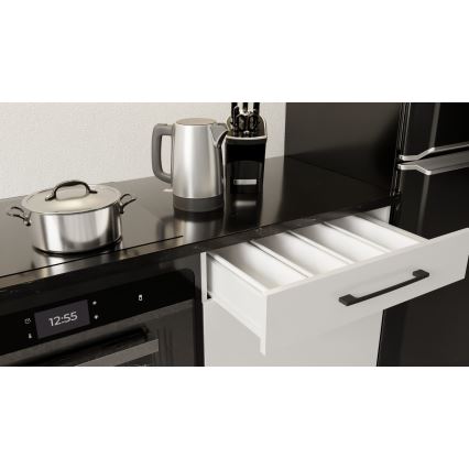 Meuble de cuisine EVE 200 cm, blanc