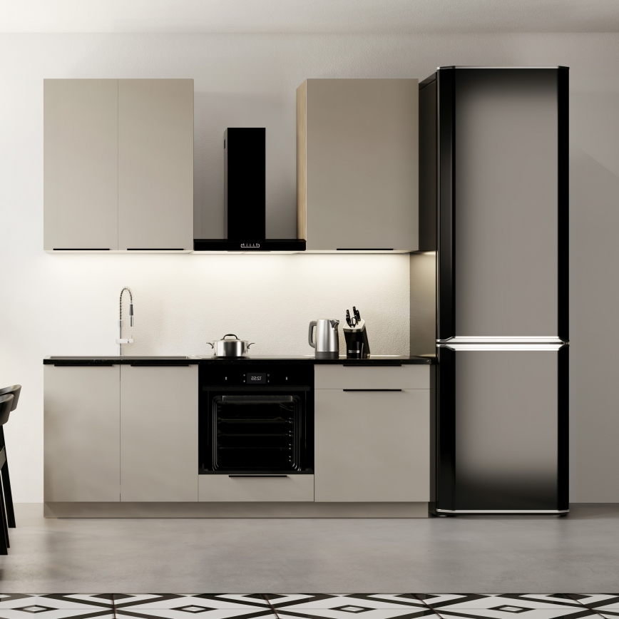 Meuble de cuisine EVE 200 cm taupe