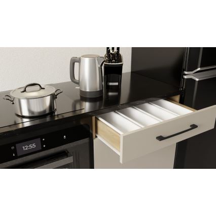 Meuble de cuisine EVE 200 cm taupe