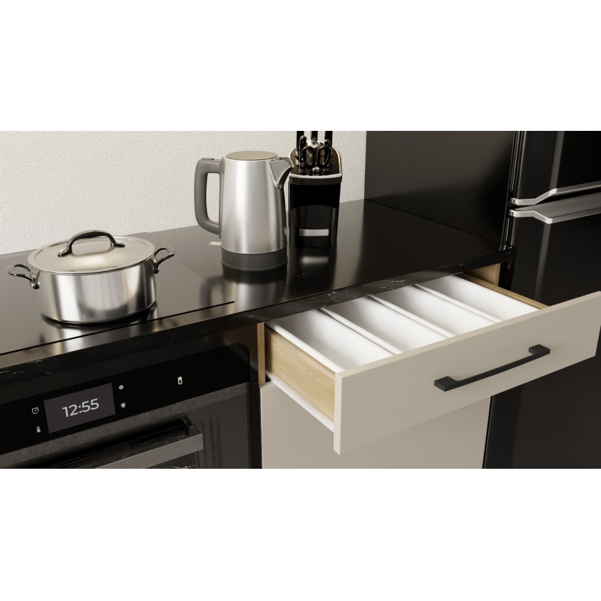 Meuble de cuisine EVE 200 cm taupe