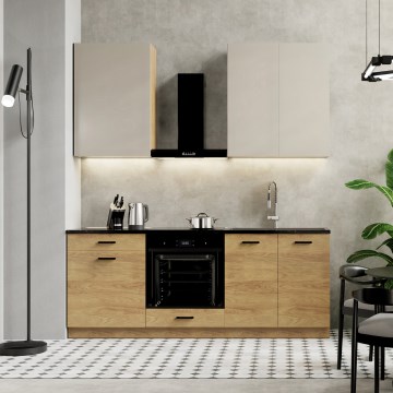 Meuble de cuisine JOY 200 cm, noyer