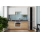 Meuble de cuisine MARINA 180 cm chêne craft/blanc brillant