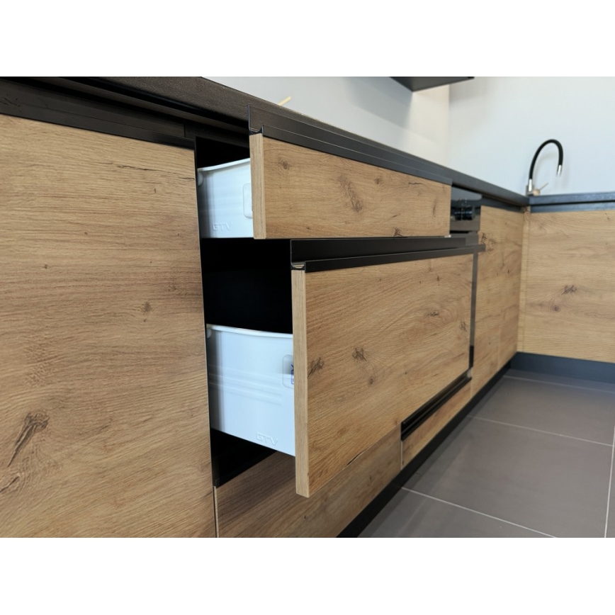 Meuble de cuisine MARINA 180 cm chêne craft