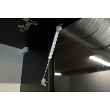 Meuble de cuisine MARINA 180 cm, chêne craft / noir laqué