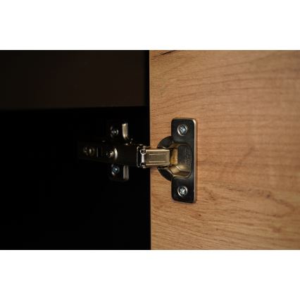 Meuble de cuisine MARINA 180 cm, chêne craft / noir laqué