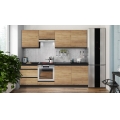 Meuble de cuisine MARINA 240 cm, finition chêne craft