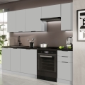 Meuble de cuisine PEARL 240 cm gris