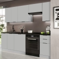 Meuble de cuisine PEARL 240 cm gris