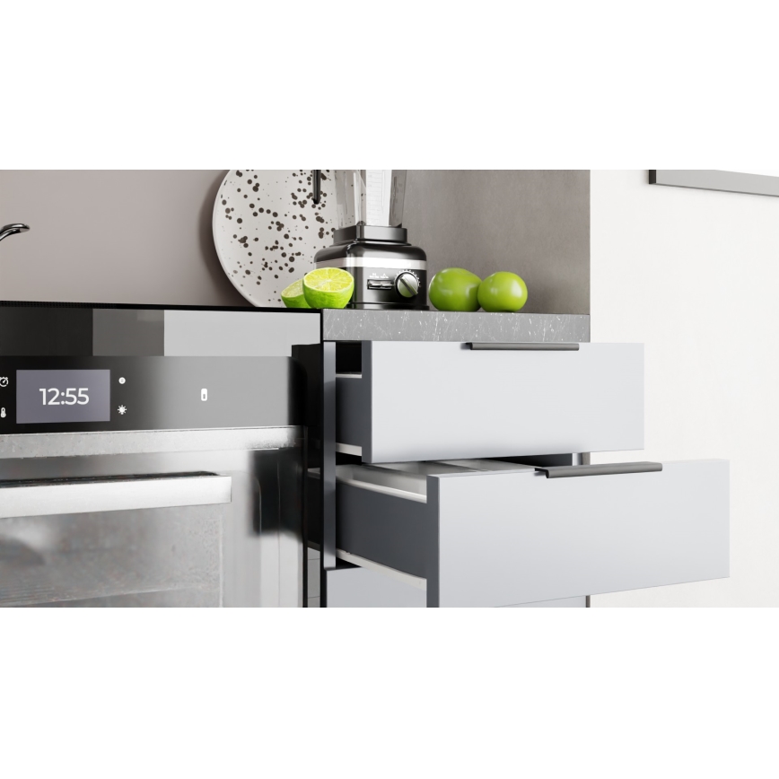 Meuble de cuisine PEARL 240 cm gris