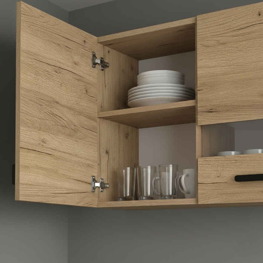 Meuble de cuisine ROSALIA 240 cm chêne craft