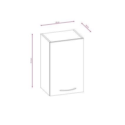 Meuble de cuisine VALERIA 180 cm, chêne Sonoma / brun
