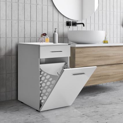 Meuble de salle de bain 83x52 cm blanc